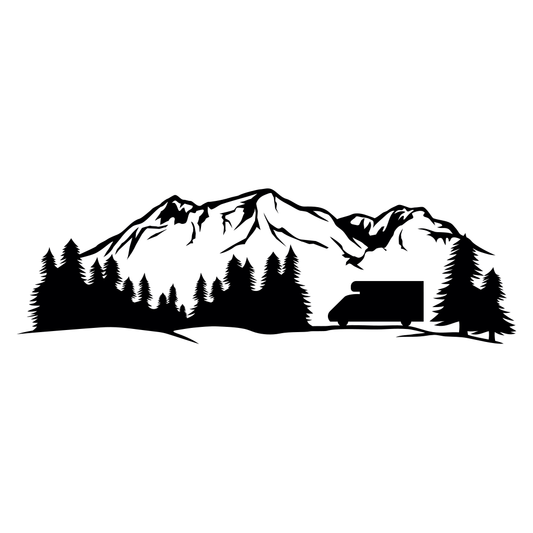 Explore the serene mountains while camping in the great outdoors