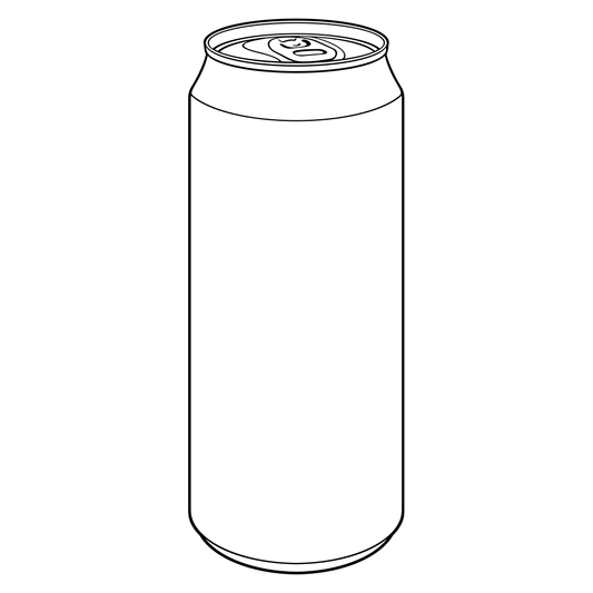 Creative black slim can vector design for cutting machines