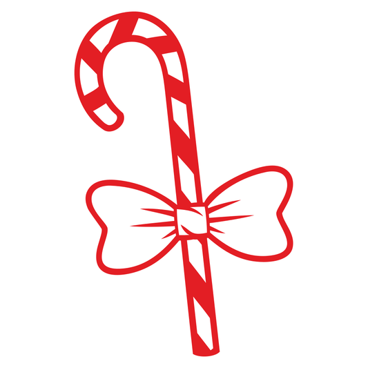 Creative candy cane design for festive cutting projects