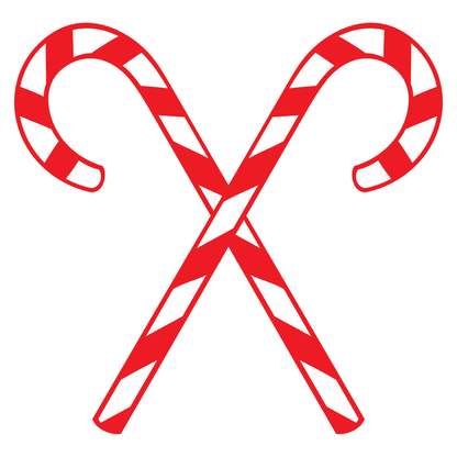 Festive candy cane design for holiday crafting projects