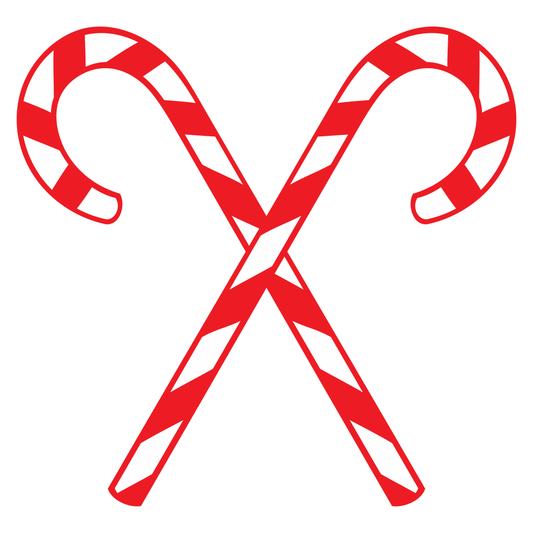 Festive candy cane design for holiday crafting projects
