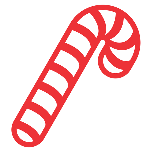Creative vector design of a festive candy cane for crafting