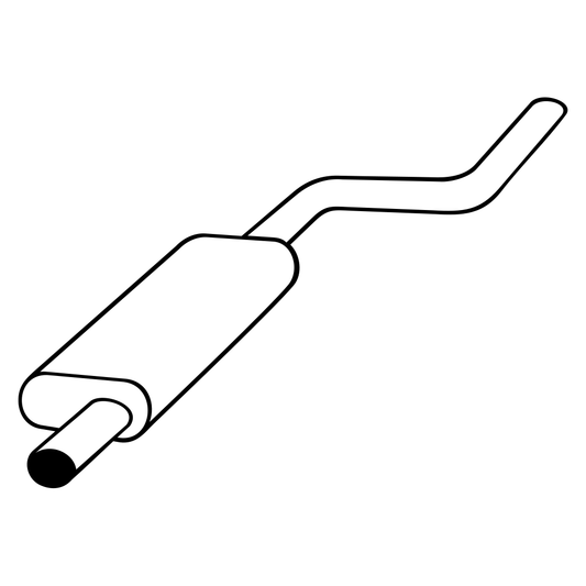 Vector design of a car exhaust pipe for cutters