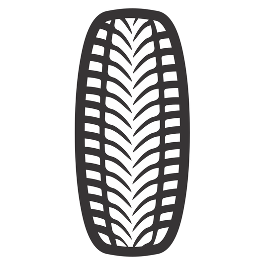 Unique tire tread vector design for creative cutting projects