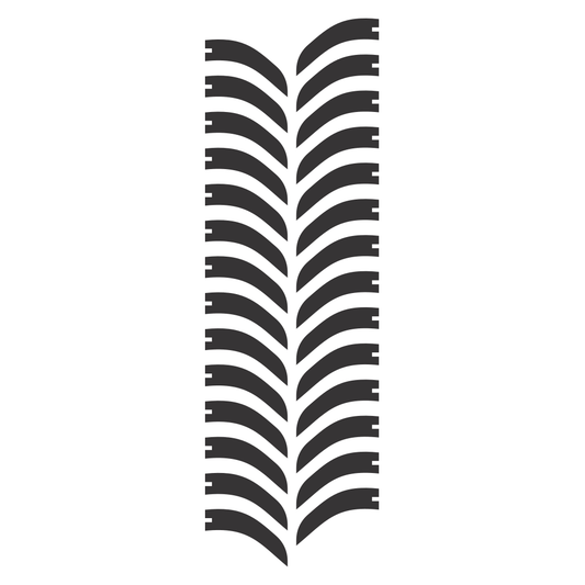 Creative tire tread vector design for cutting machines