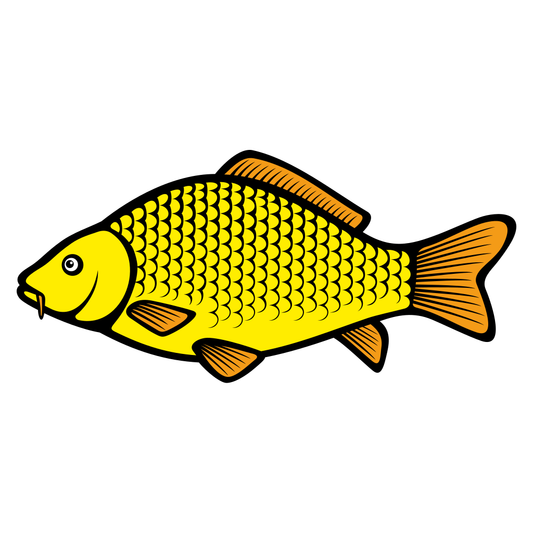 Elegant carp design for craft projects and decor