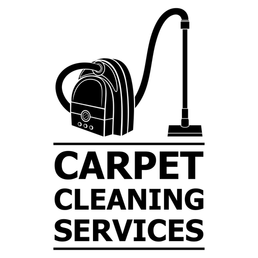 Carpet cleaning vector design for cutting machines
