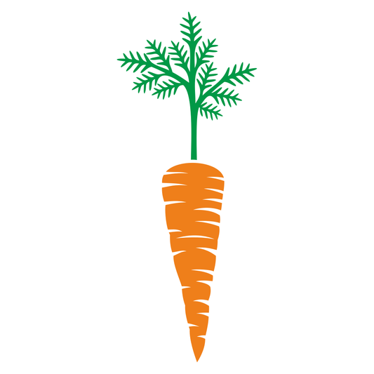 Creative carrot design for cutting machines and crafts