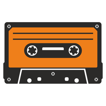Retro cassette tape design for unique crafting projects