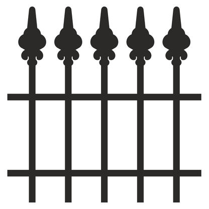 Stylish castle fence design for crafting and decor projects