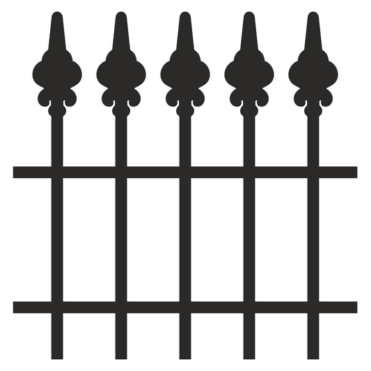 Stylish castle fence design for crafting and decor projects