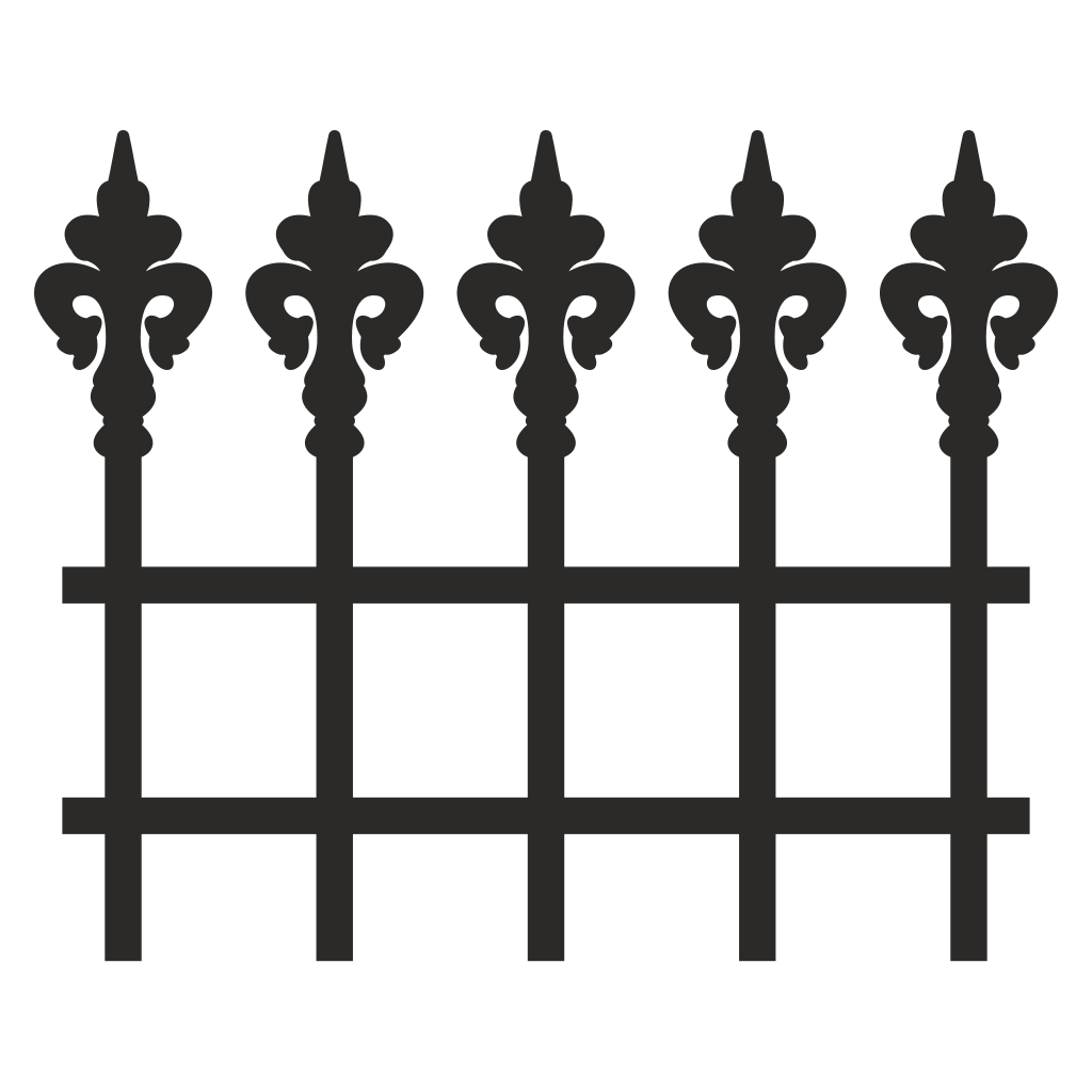 Elegant castle fence design for crafting projects