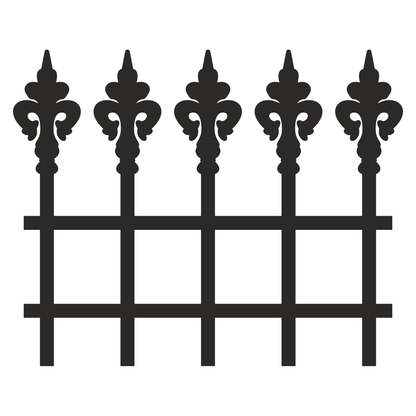 Elegant castle fence design for crafting projects