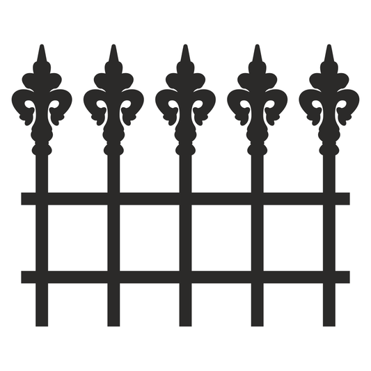 Elegant castle fence design for crafting projects