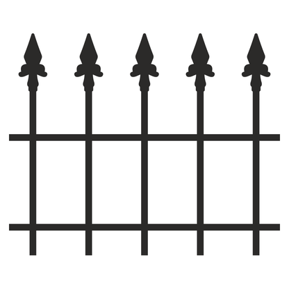 Elegant castle fence design for creative projects and crafts