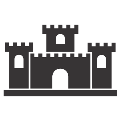 Creative castle vector design perfect for cutting machines