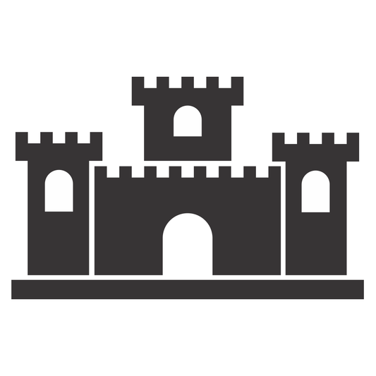 Creative castle vector design perfect for cutting machines