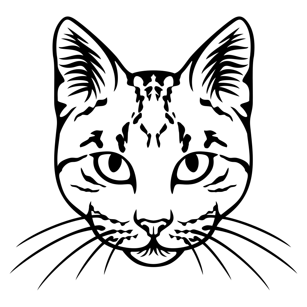 Create stunning crafts with black and white cat vector design