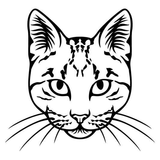 Create stunning crafts with black and white cat vector design