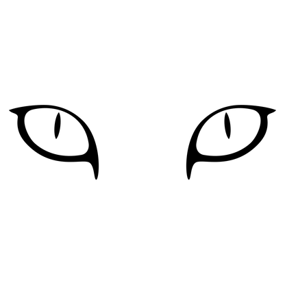 Creative vector design of striking cat eyes for crafting