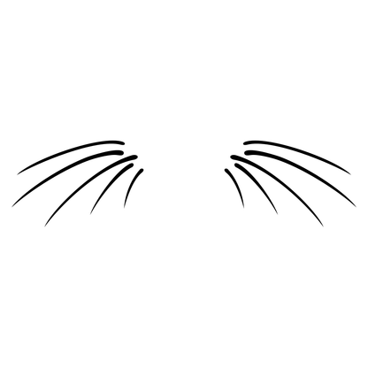 Creative cat moustache design for cutting machines