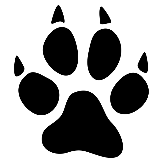 Creative cat paw print design for cutting machines