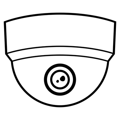 Stylish ceiling security camera design for cutting machines