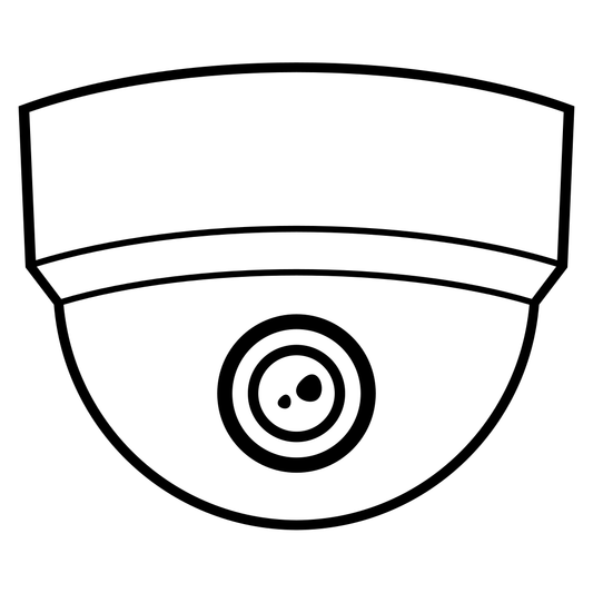 Stylish ceiling security camera design for cutting machines
