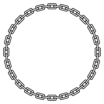 Creative chain design for cutting machines and crafts