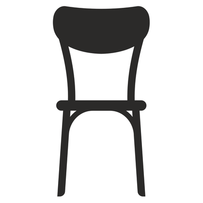 Elegant chair vector icon for crafting and design projects