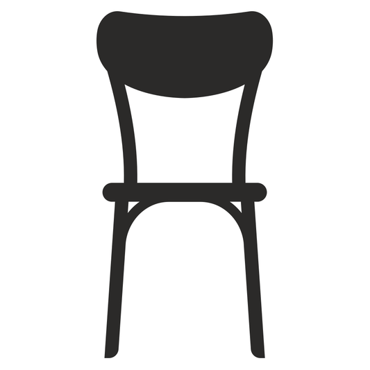 Elegant chair vector icon for crafting and design projects