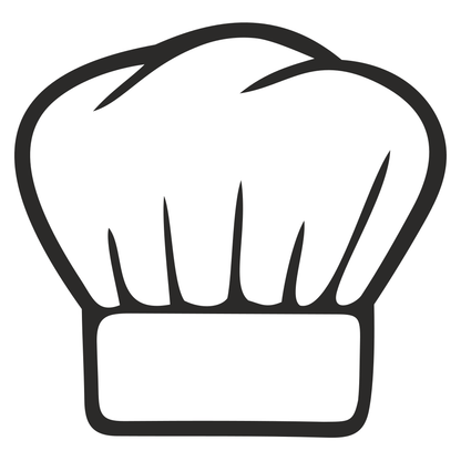 Chef hat vector design for creative cutting machine projects
