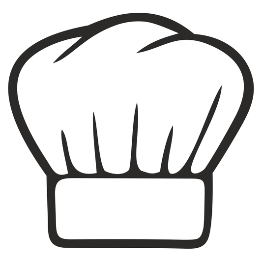 Chef hat vector design for creative cutting machine projects