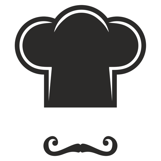Fun chef hat and mustache design for creative projects