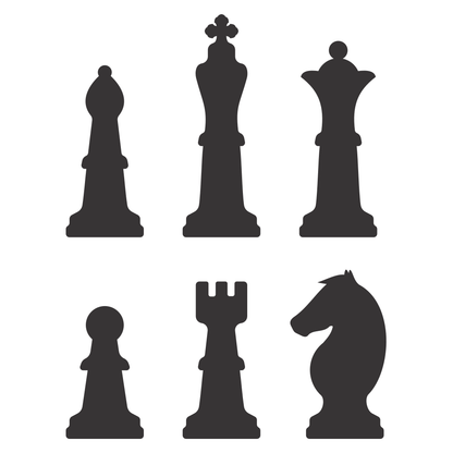 Discover chess piece vector silhouettes for cutters
