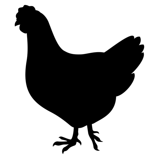 Charming chicken silhouette vector for creative projects