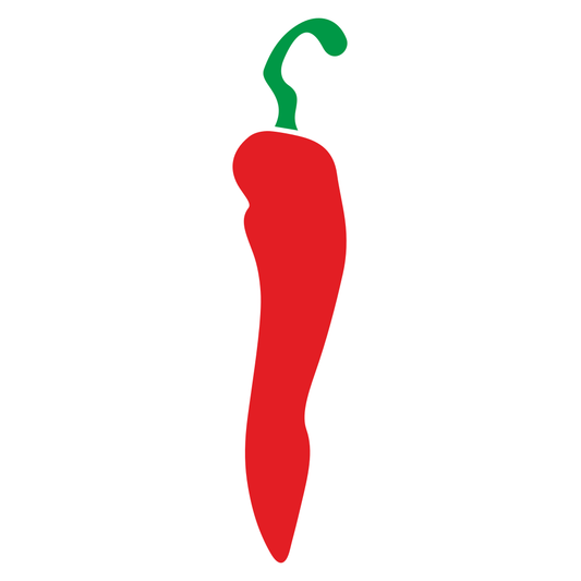 Creative vector chili pepper design for craft projects
