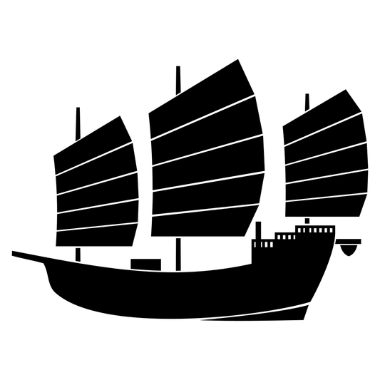 Elegant Chinese junk ship design for creative projects