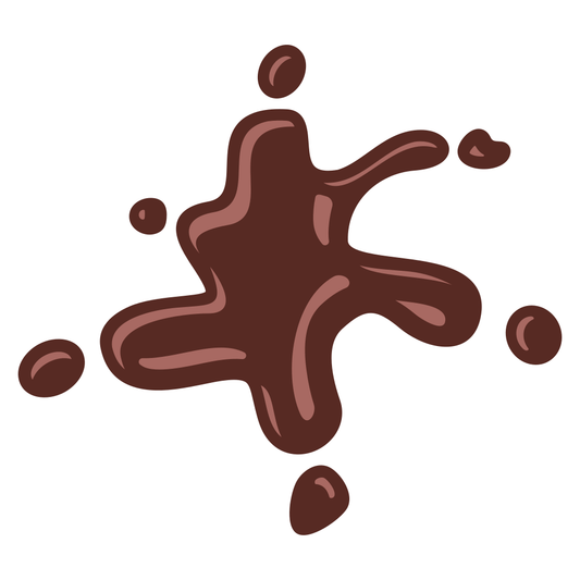 Delicious chocolate spot design for cutting machines