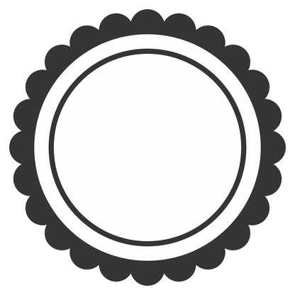 Circle label design for jar crafting projects and organization