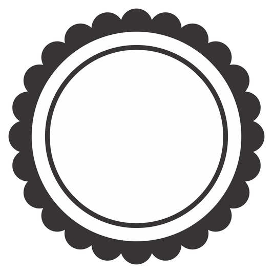 Circle label design for jar crafting projects and organization