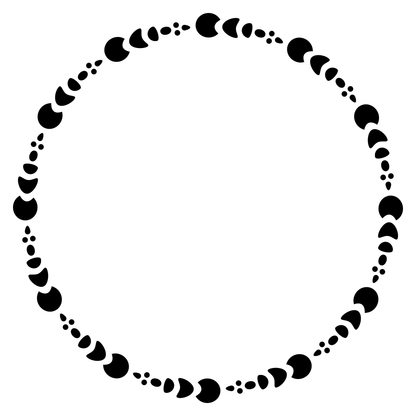 Elegant circle monogram frame design for creative projects