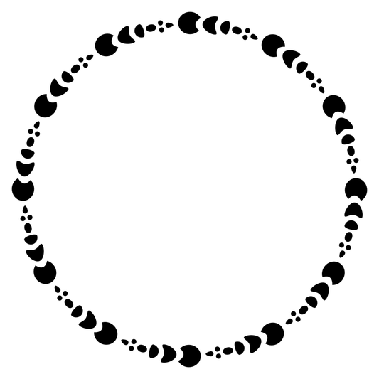 Elegant circle monogram frame design for creative projects