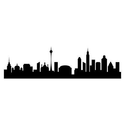 Stunning vector skyline design for cutting machines