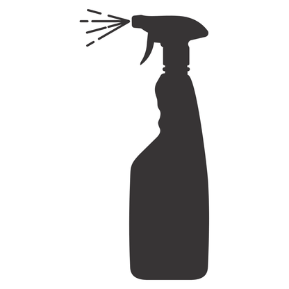 Creative vector design of a cleaning spray bottle for crafting