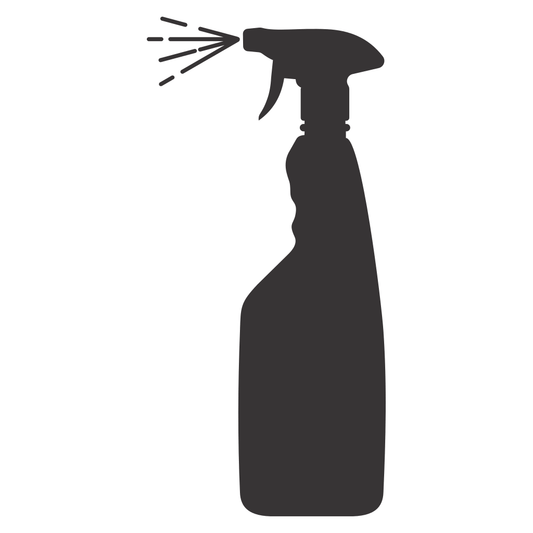 Creative vector design of a cleaning spray bottle for crafting