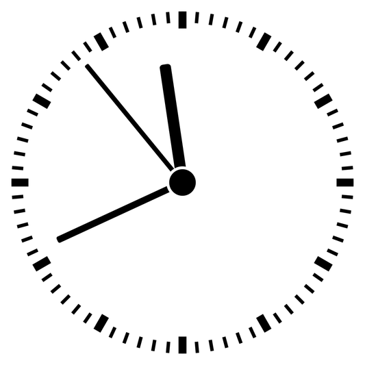 Creative clock design for cutting machines in vector format