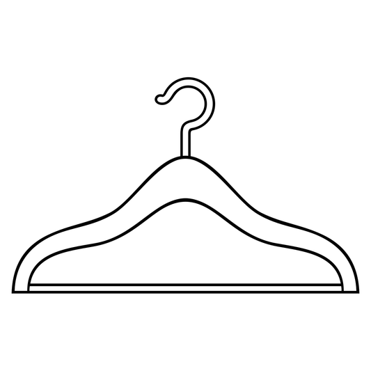 Elegant clothes hanger design for crafting and cutting machines