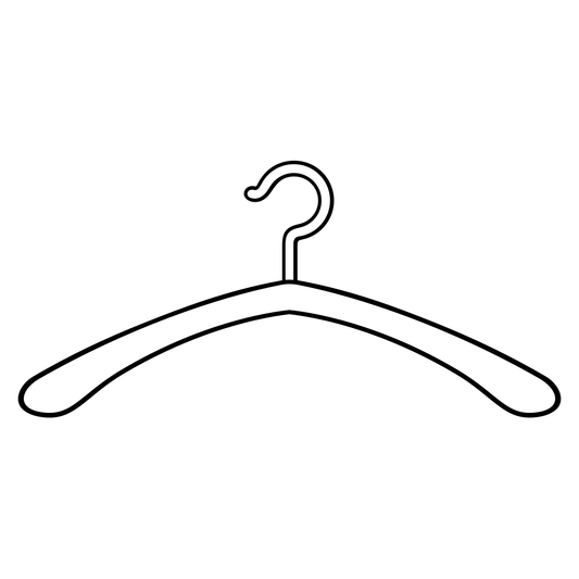 Simple and elegant clothes hanger vector design for crafting