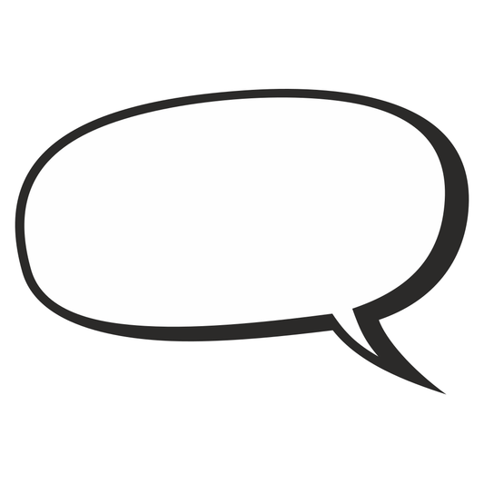 Creative speech bubble vector for expressive crafting projects